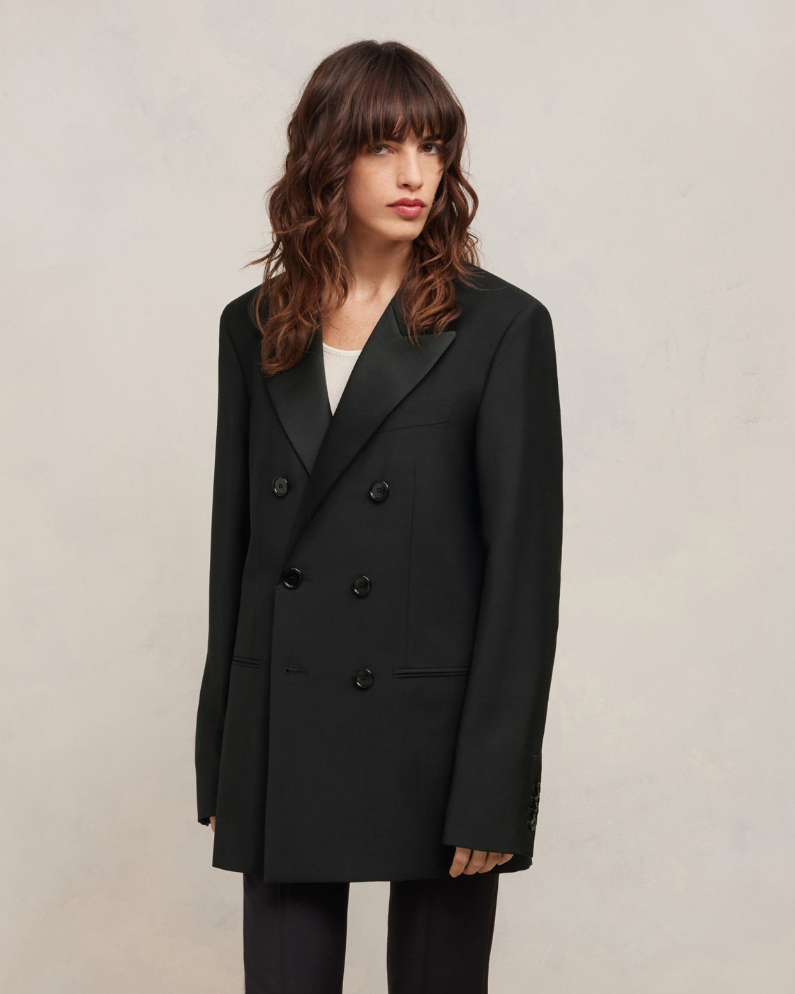 DOUBLE BREASTED SMOKING JACKET - 3