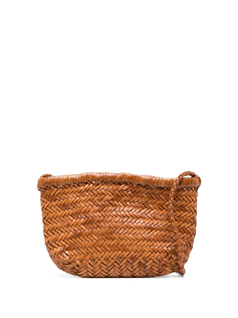 interwoven leather shoulder bag 1