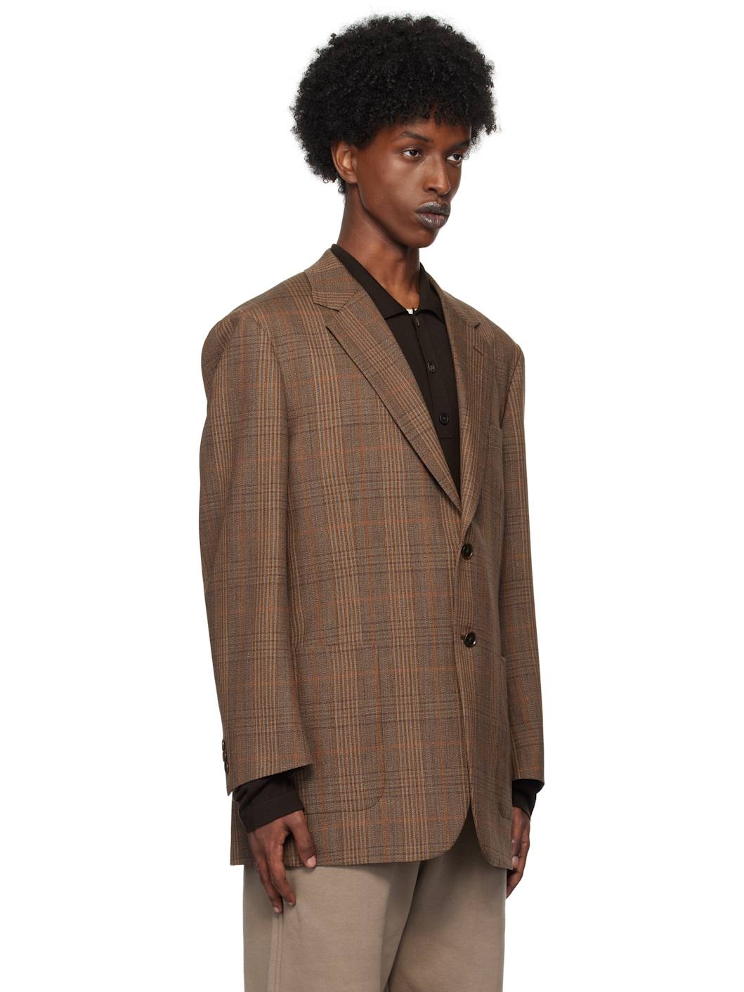 k*a様 AURALEE BLUEFACED WOOL CHECK SETUP Namu Shop - Auralee Bluefaced Wool Check Double-Breasted