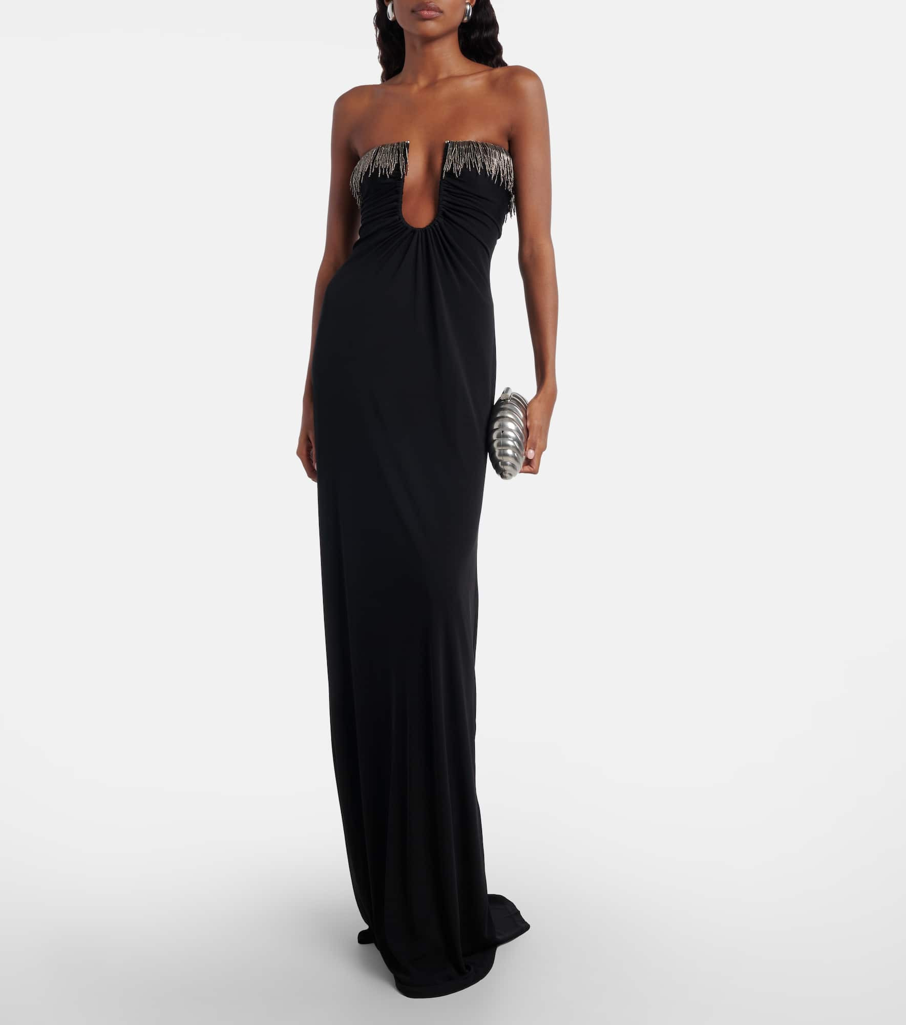 Arced Palm jersey maxi dress - 2