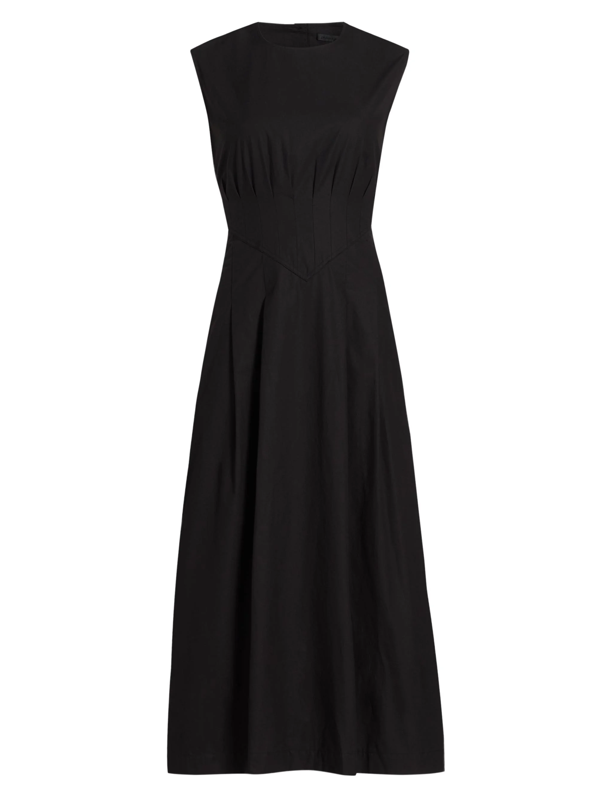Women's Kit Cotton Poplin Midi-Dress - Black - 1