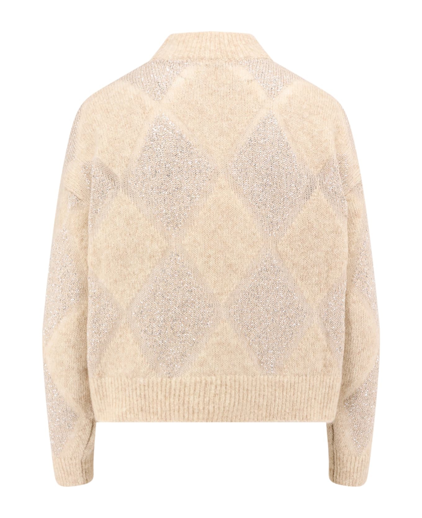 Cream Wool Knitwear - 2