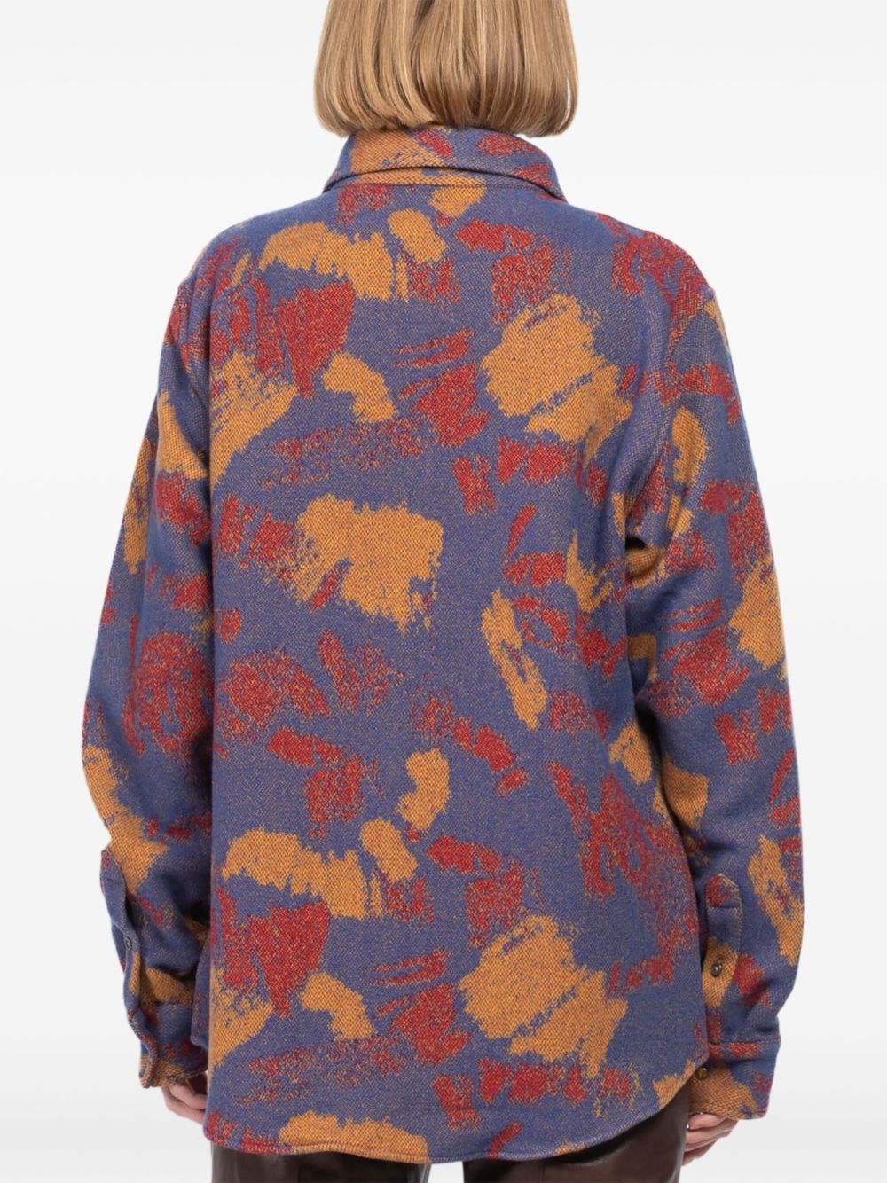 patterned cashmere shirt - 4