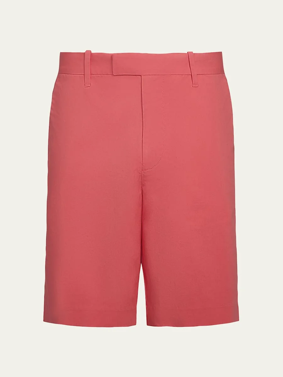 Men's Italian Cotton Extended-Tab Shorts - 1