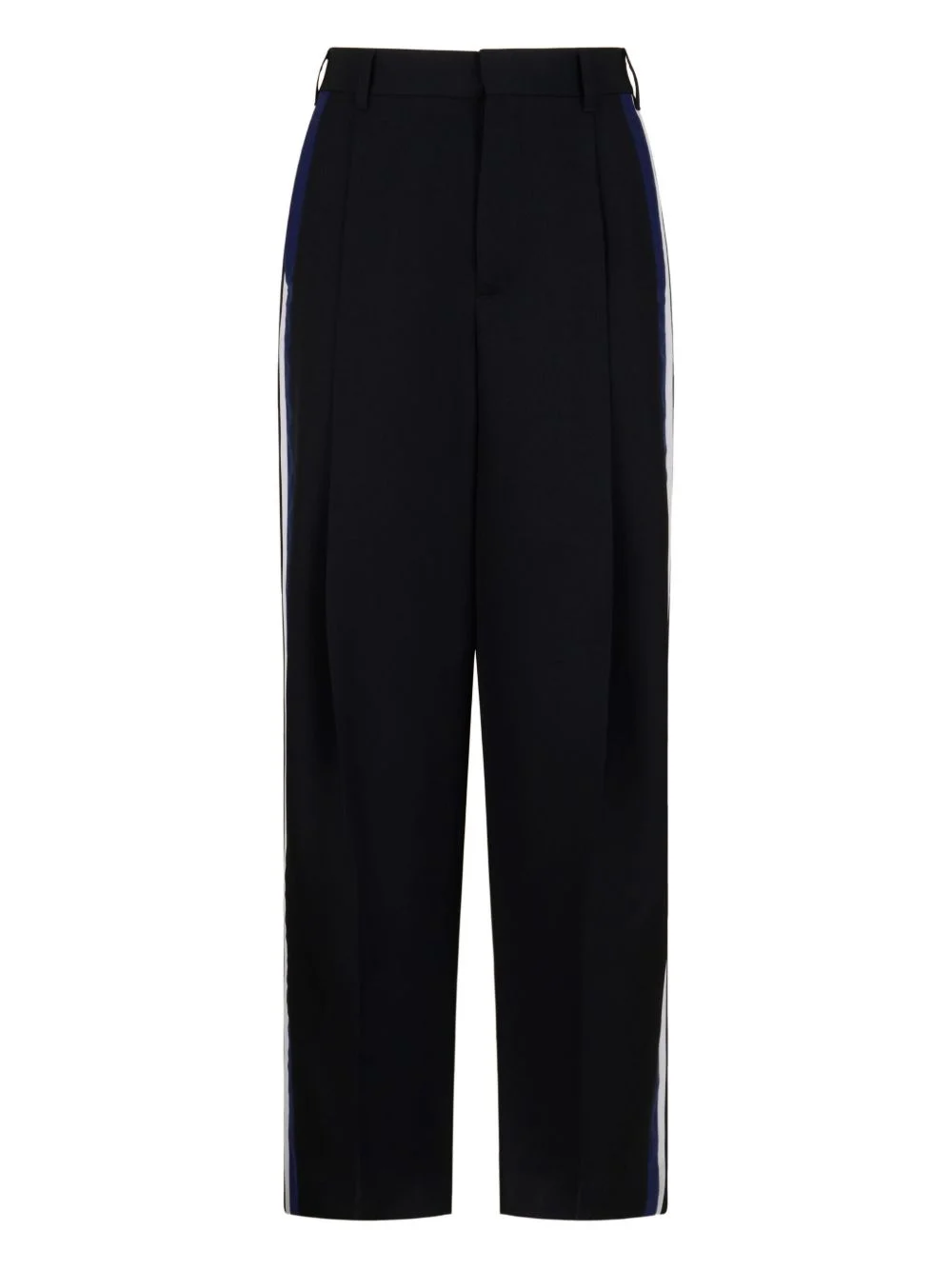 VIRGIN WOOL STRAIGHT-LEG TROUSERS - 1