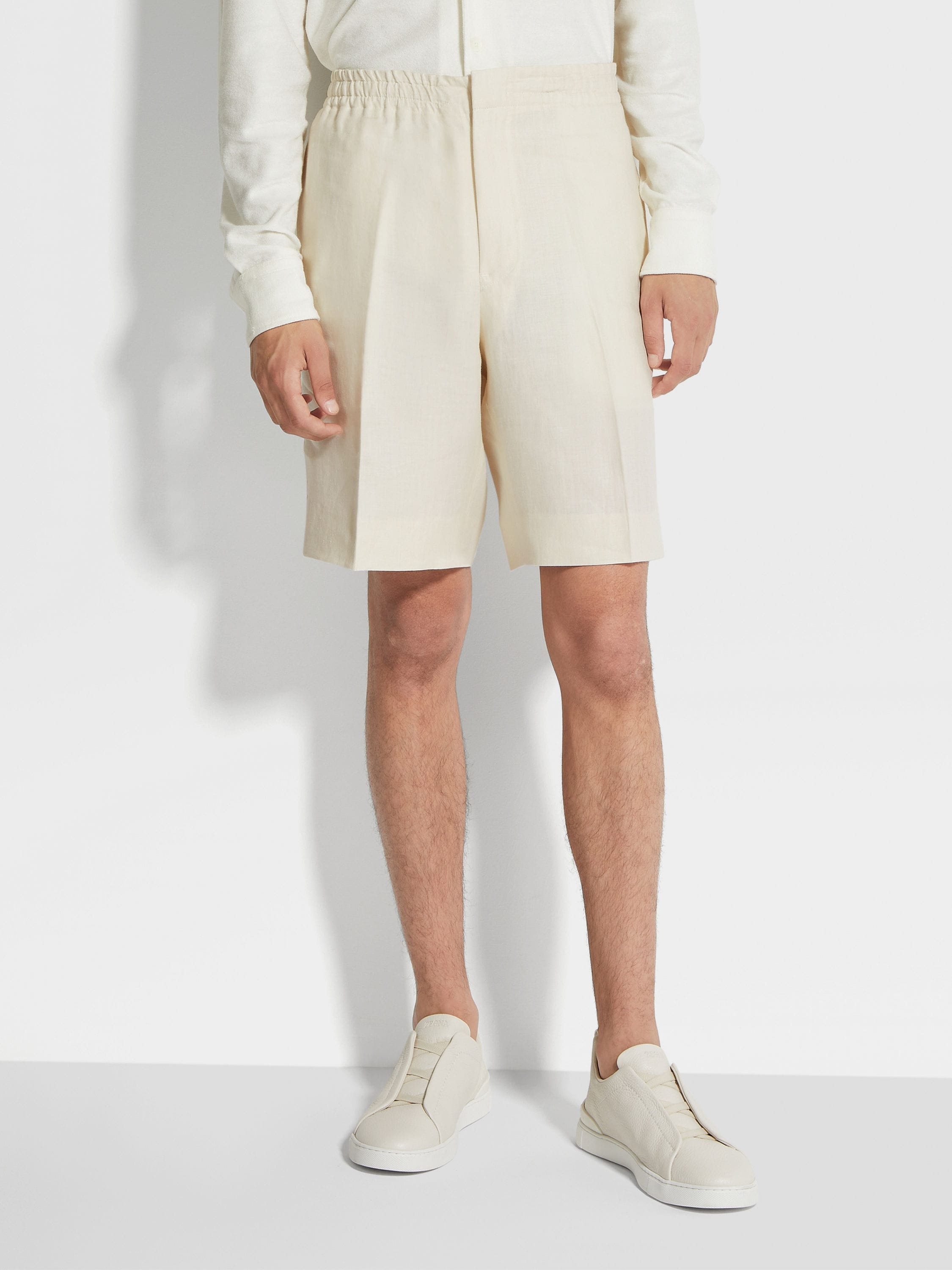 OFF WHITE OASI LINO BERMUDA SHORTS - 5