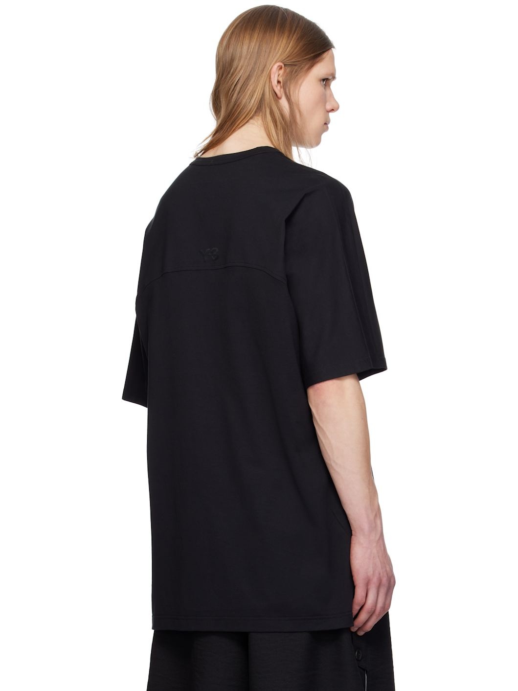 Black M 3-Stripes Short Sleeve T-shirt - 3