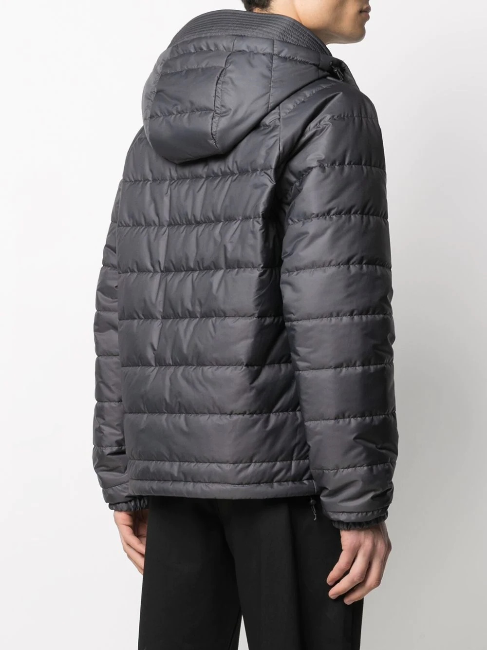 twist-zip logo puffer jacket - 4