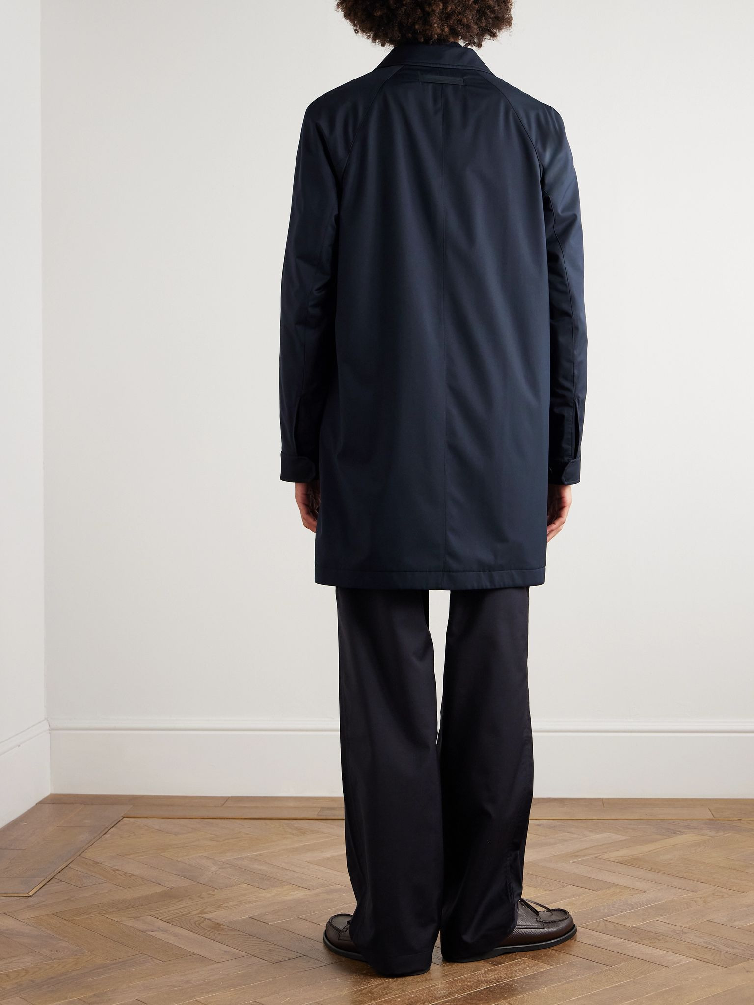 Twill Coat Navy - 4
