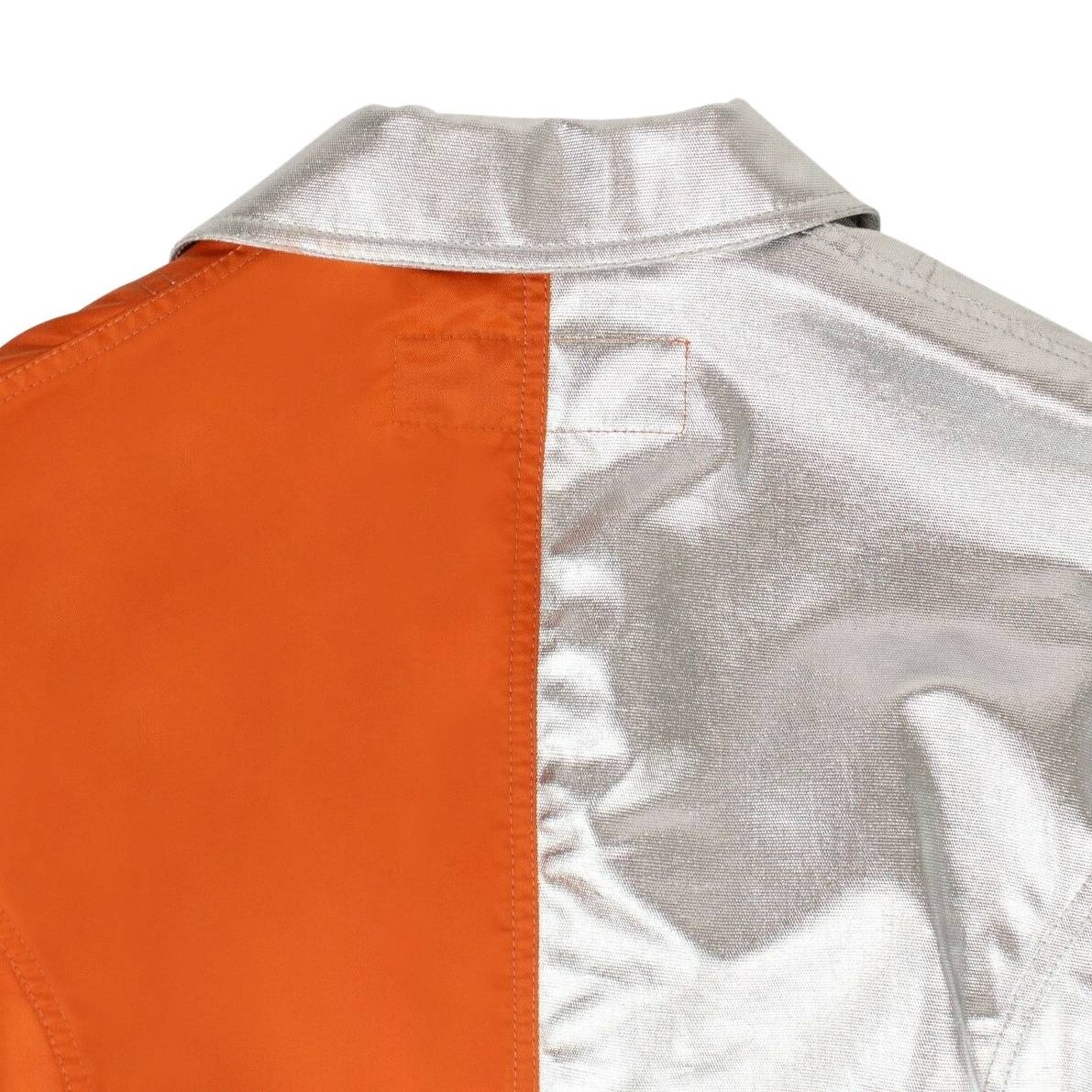 Heron Preston Blazer Jacket 'Silver/Orange' - 4