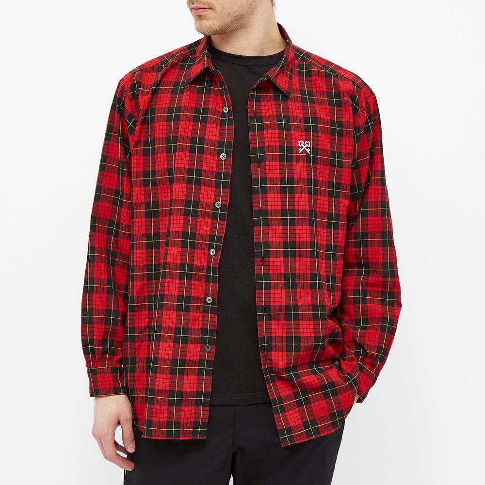 Uniform Experiment Baggy Regular Collar Check Shirt - 4