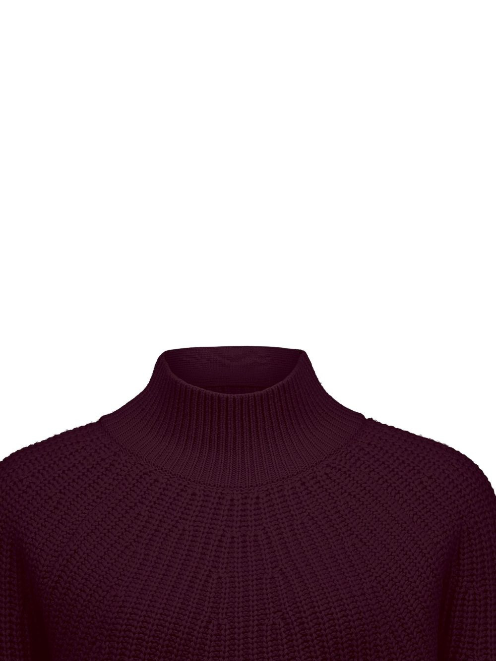 high-neck rib-knit sweater - 3