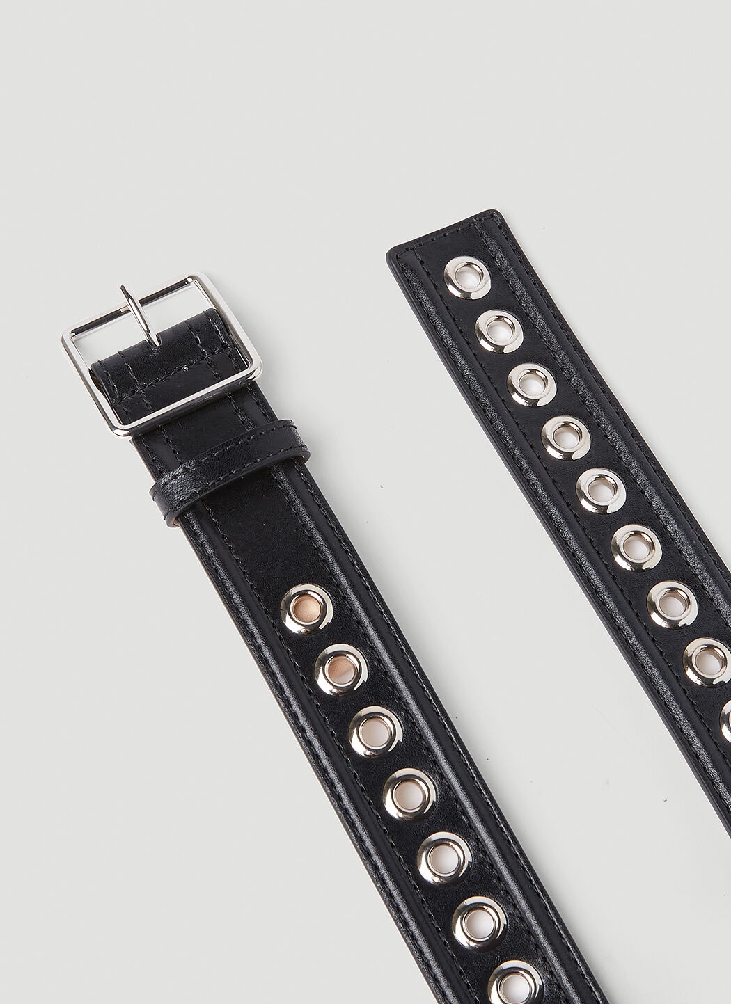 ベルト alexander mcqueen MEDIUM BELT WITH EYELETS Alexander McQueen - Double leather belt Alexander McQueen
