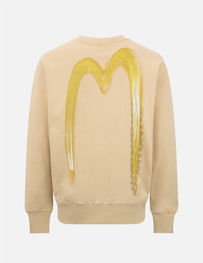 EVISU 2-Layer Hand-brush Daicock Sweatshirt outlook