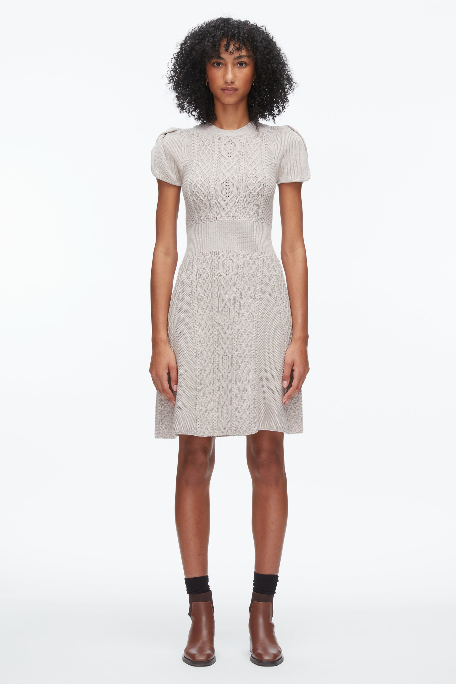 Cable Mix Tulip Dress - 2