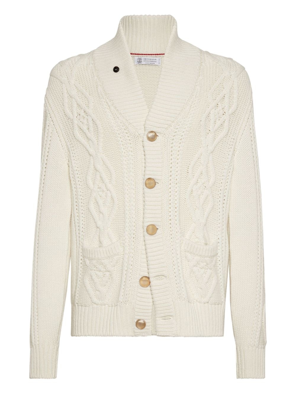 cable-knit cardigan - 1