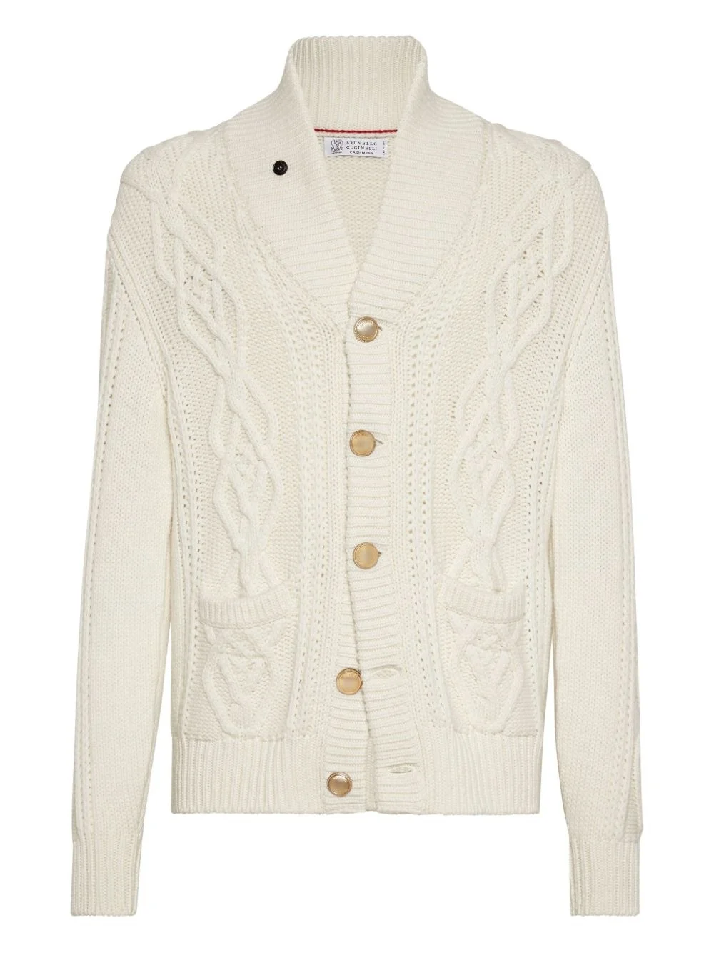 cable-knit cardigan - 1