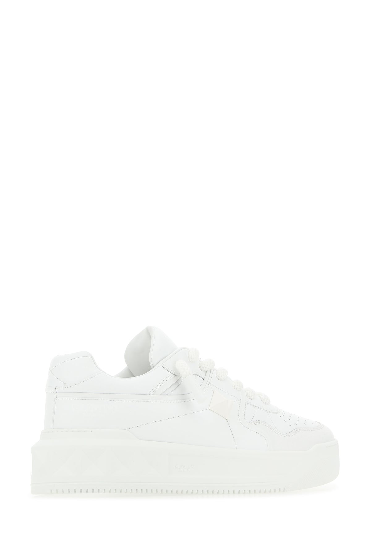 White nappa leather One Stud XL sneakers - 3
