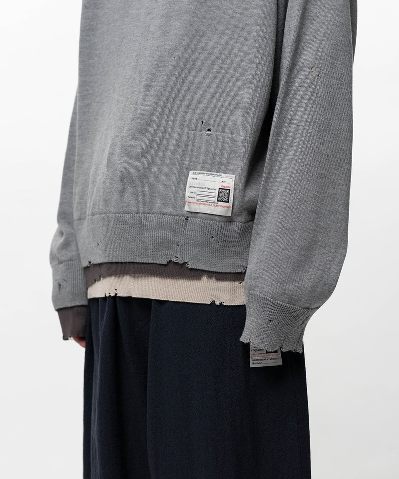 Triple Layered Knit Polo Sweater 8