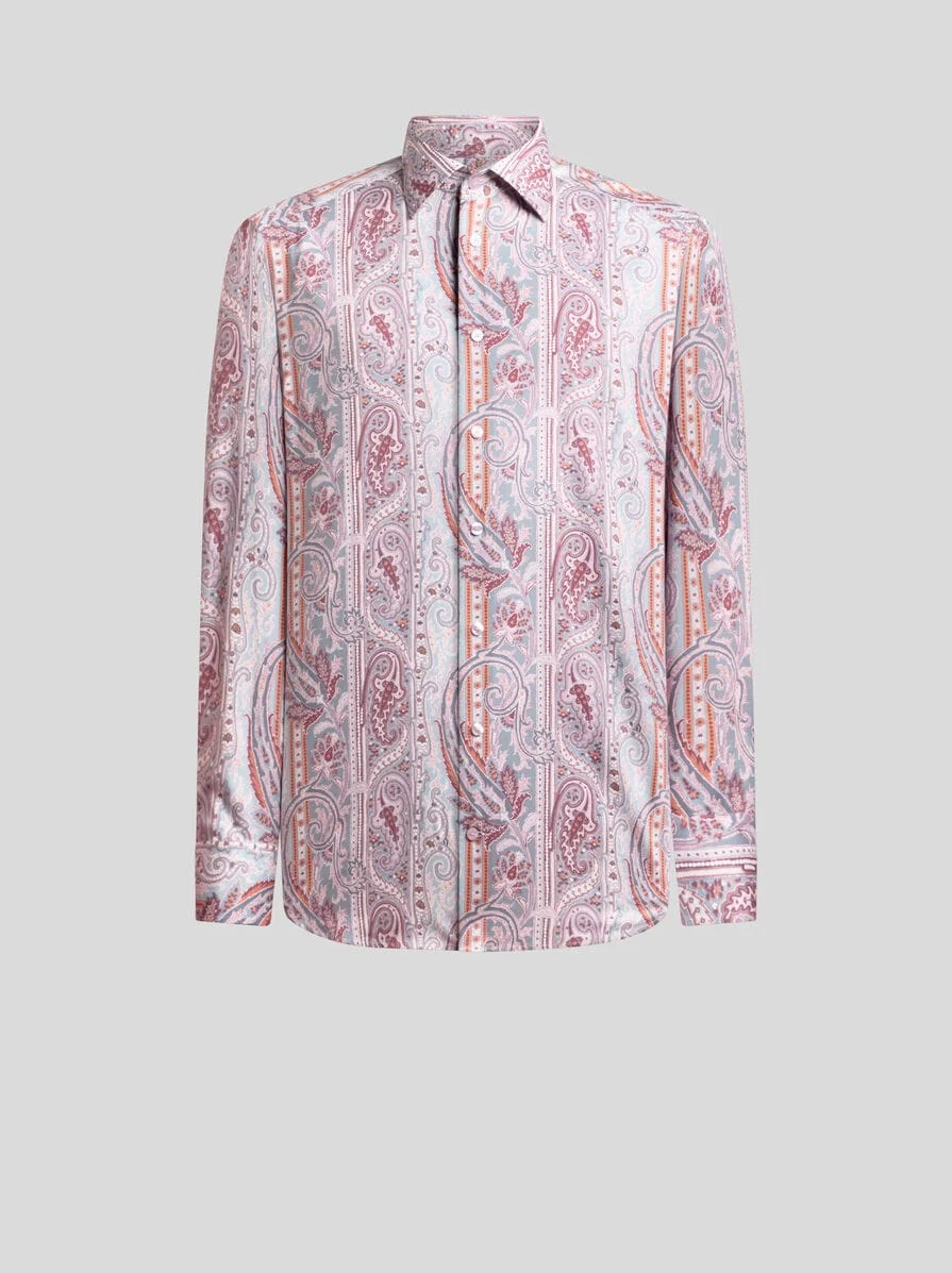 PAISLEY COTTON SATIN SHIRT - 1