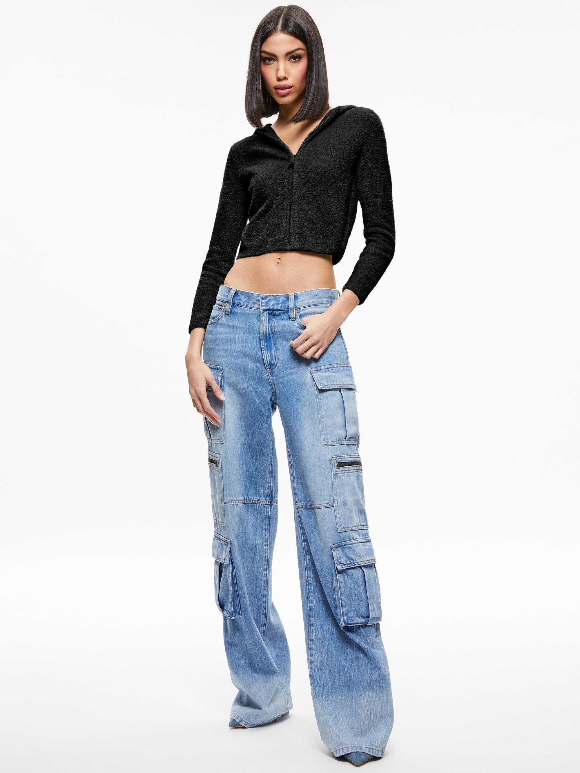 LIDELL CROPPED ZIP UP HOODIE - 4