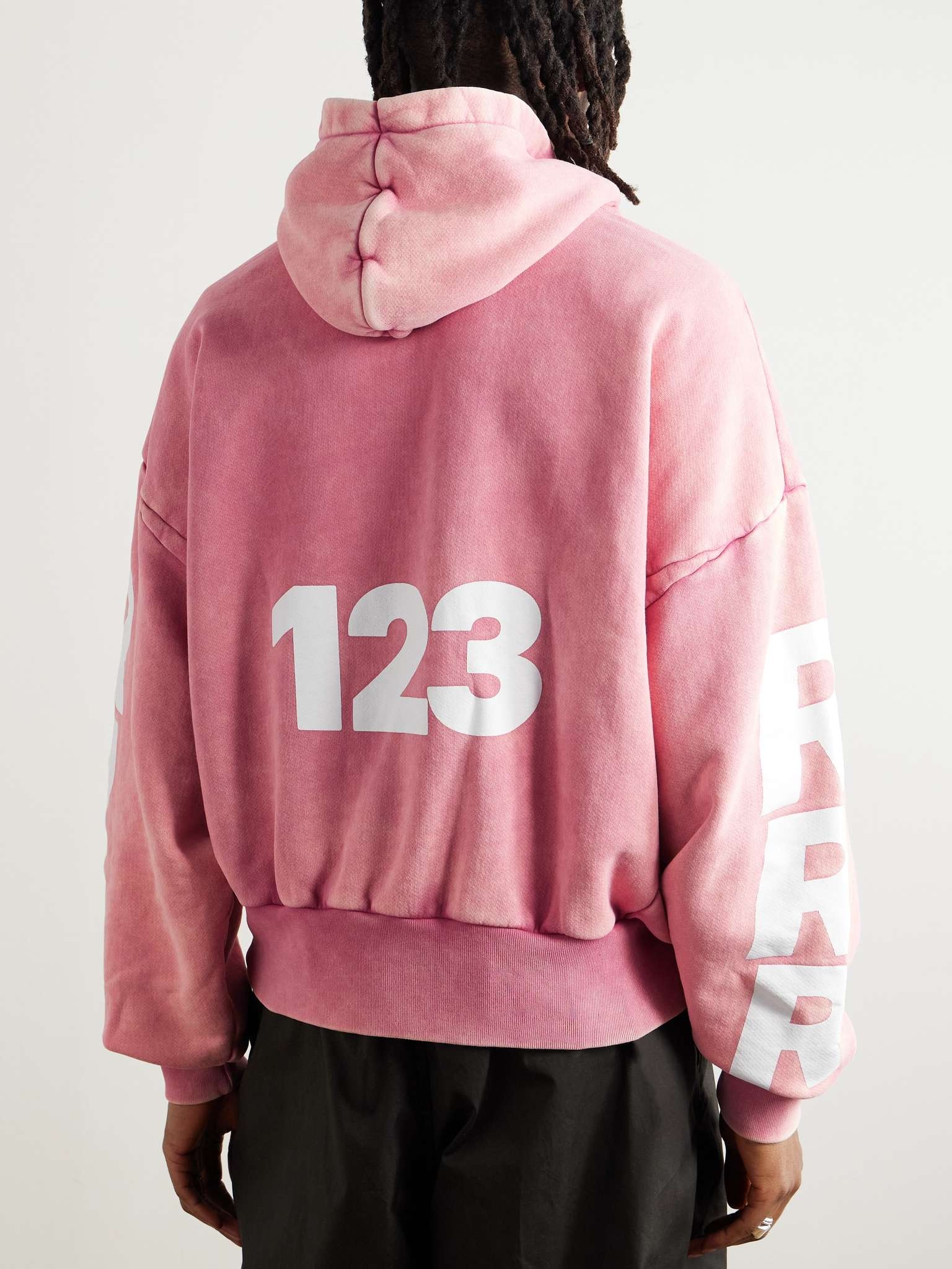 USO-123 Logo-Print Embroidered Cotton-Jersey Hoodie - 3