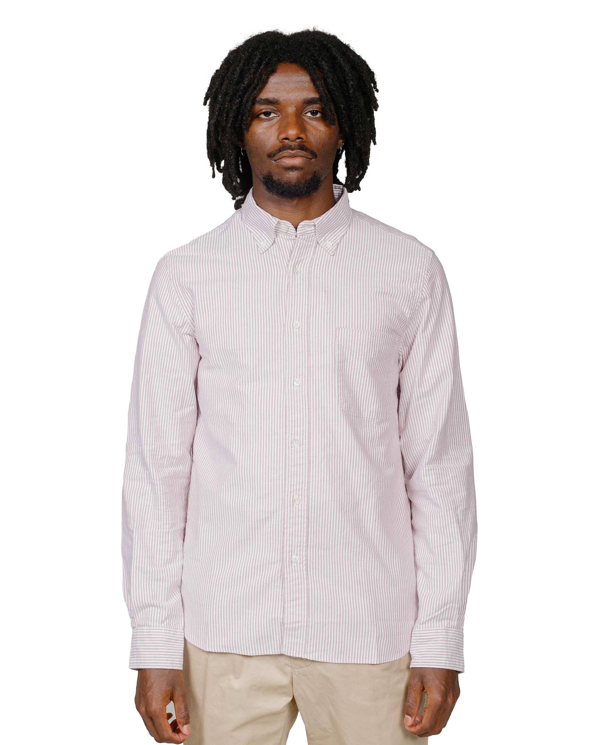 B.D. Oxford Candy Stripe Wine - 2