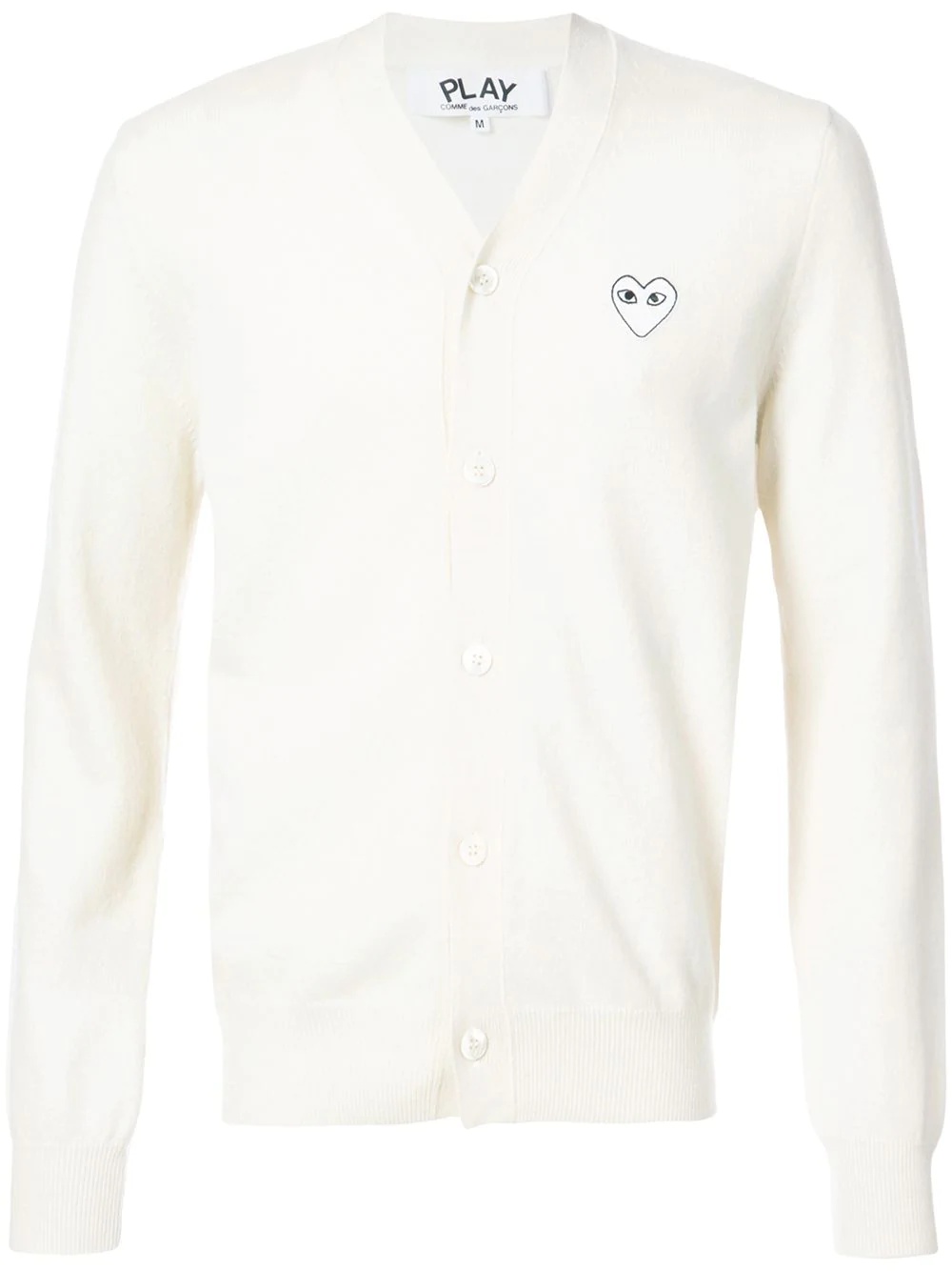 cardigan with white heart - 1