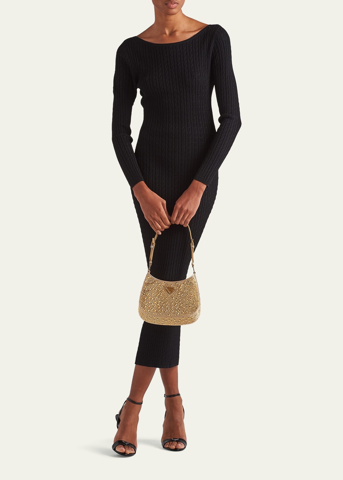 Cable Body-Con Midi Dress - 2