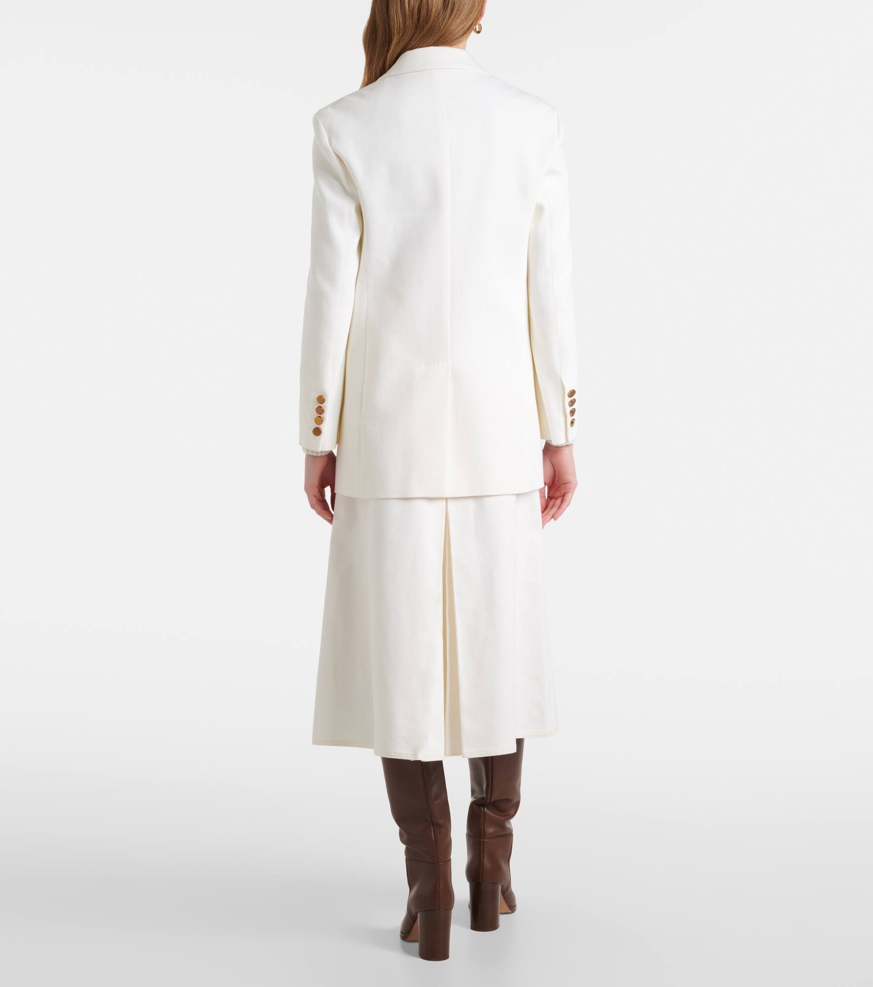 Single-breasted cotton drill jacket - 3