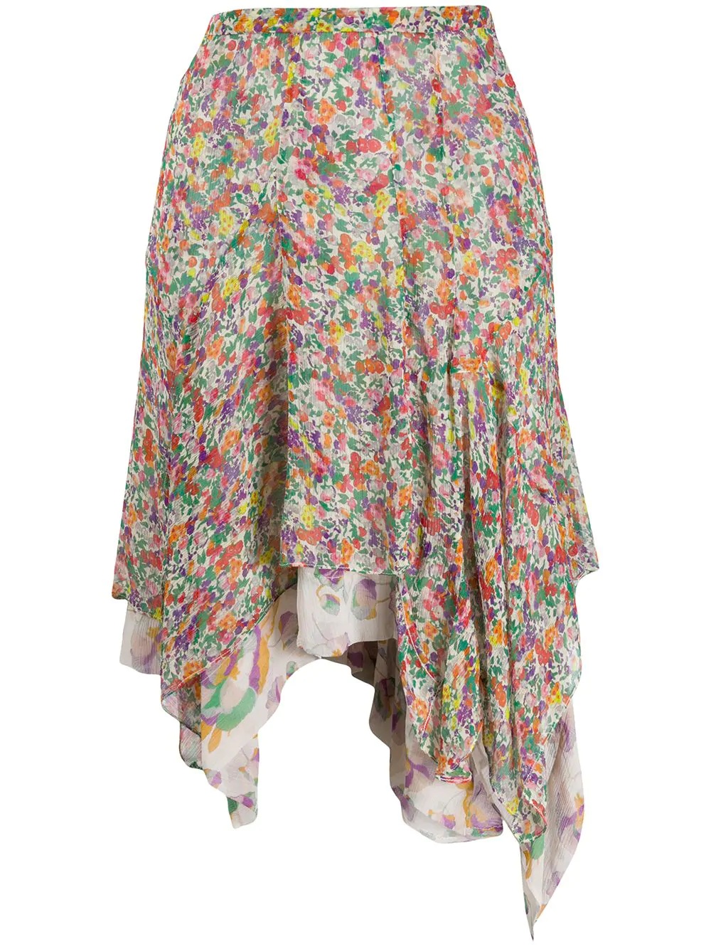 Myles floral-print skirt - 1