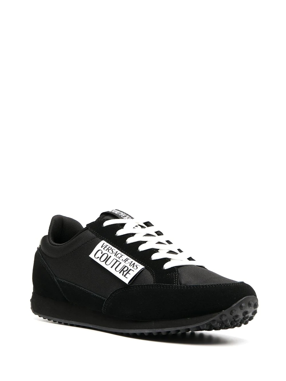 logo patch low-top sneakers - 2