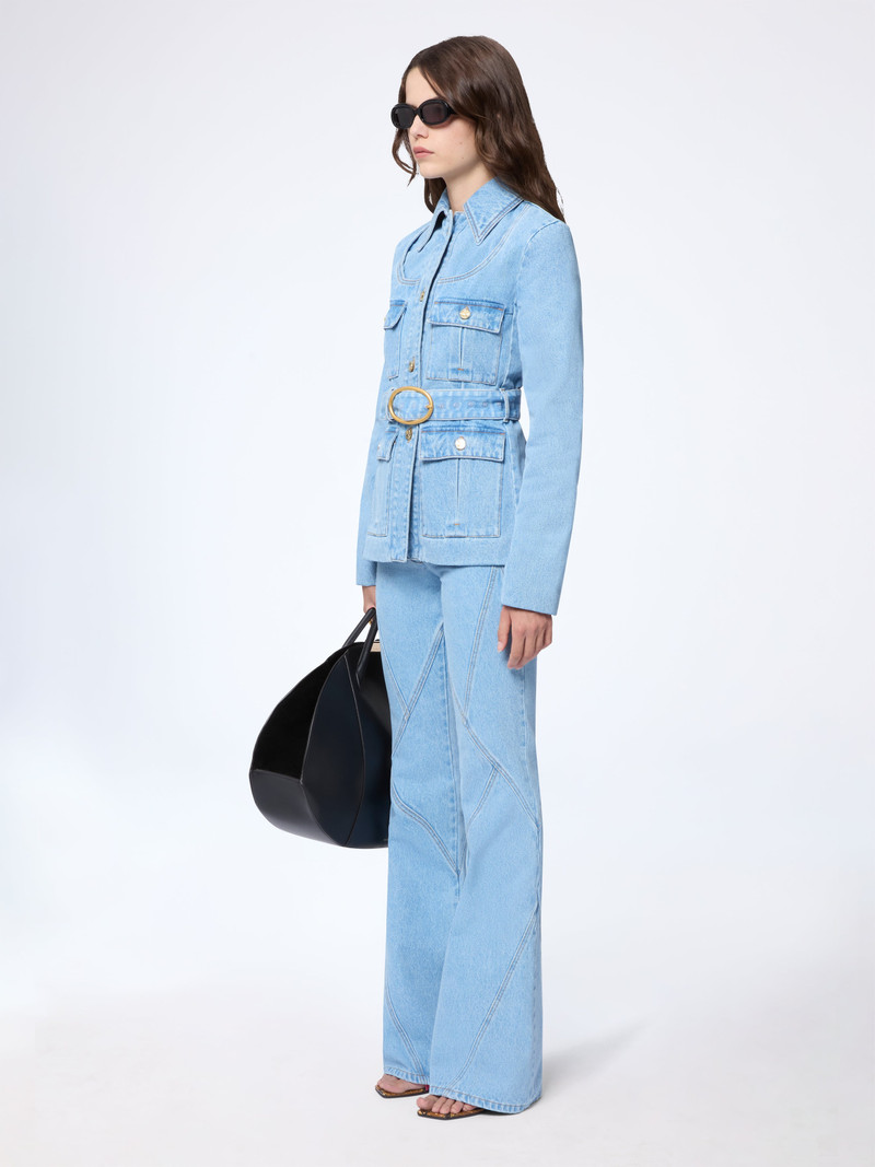 NINA RICCI Denim Saharienne Jacket outlook