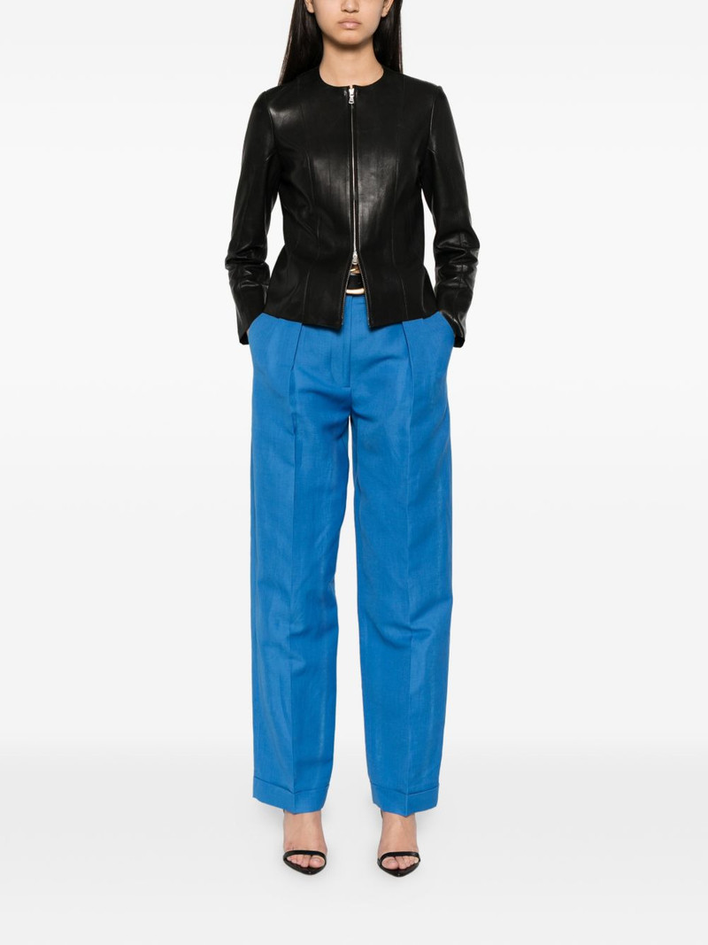 VERSACE pleated straight-leg trousers outlook