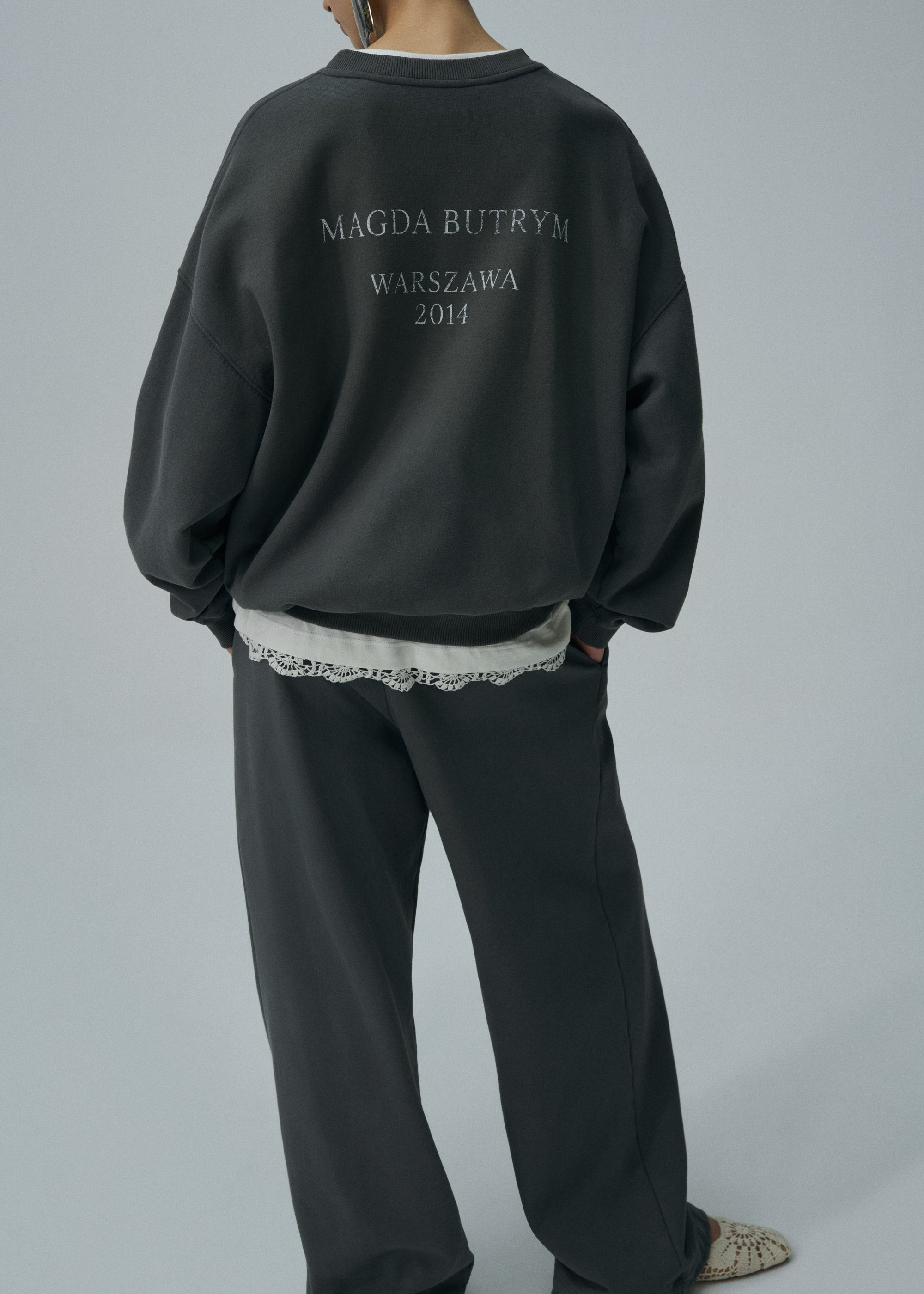 Warszawa 2014 sweatshirt in grey - 3