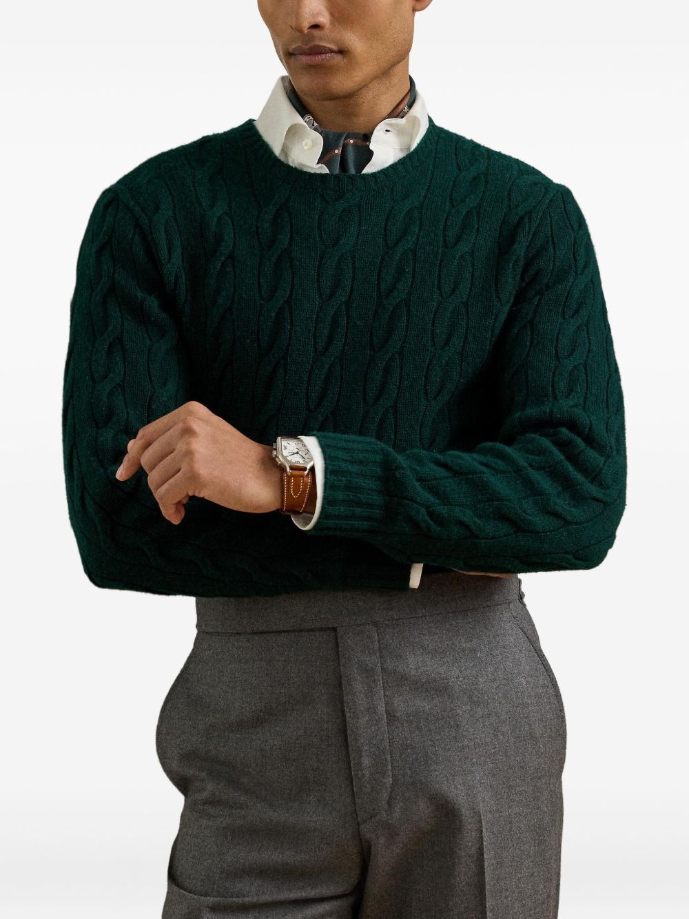 cable-knit jumper - 3