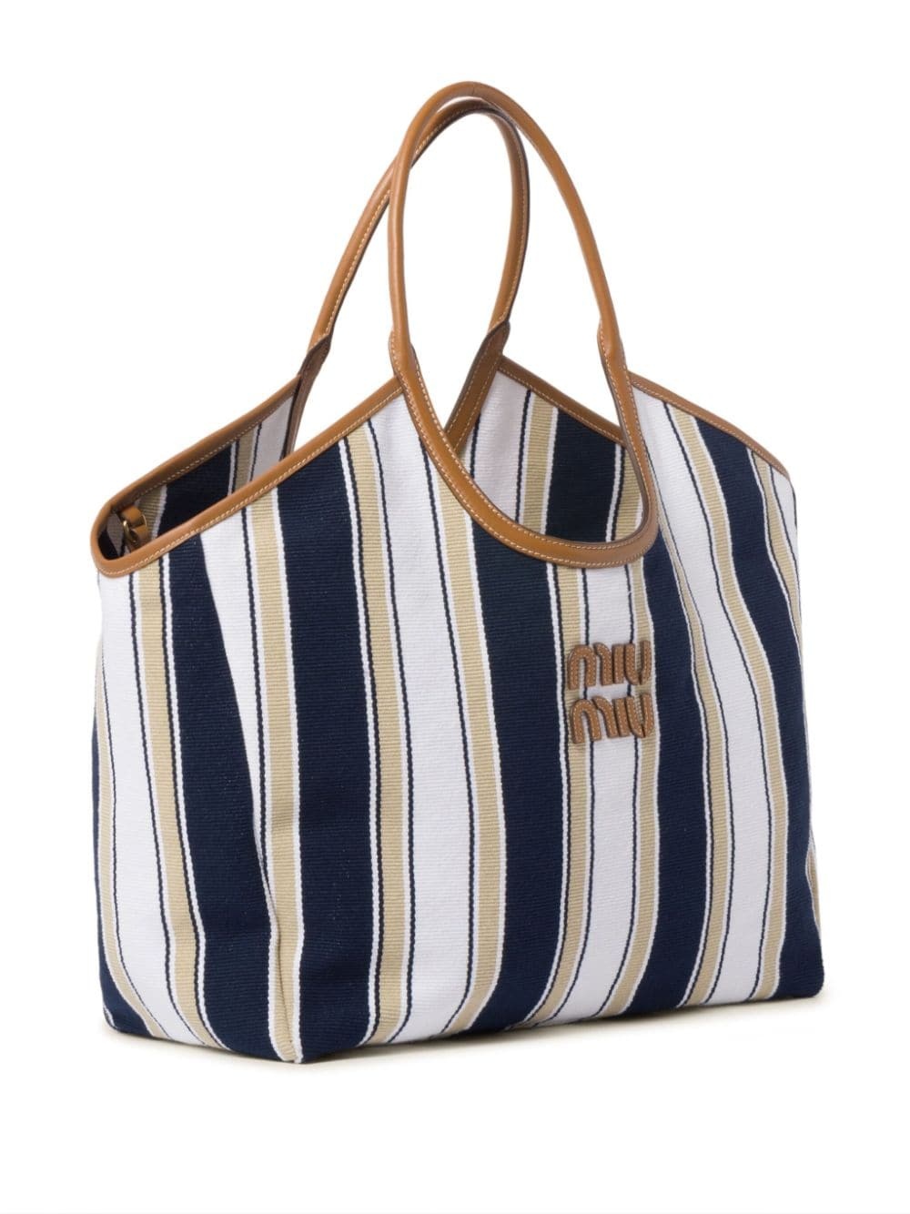 IVY striped tote bag - 3