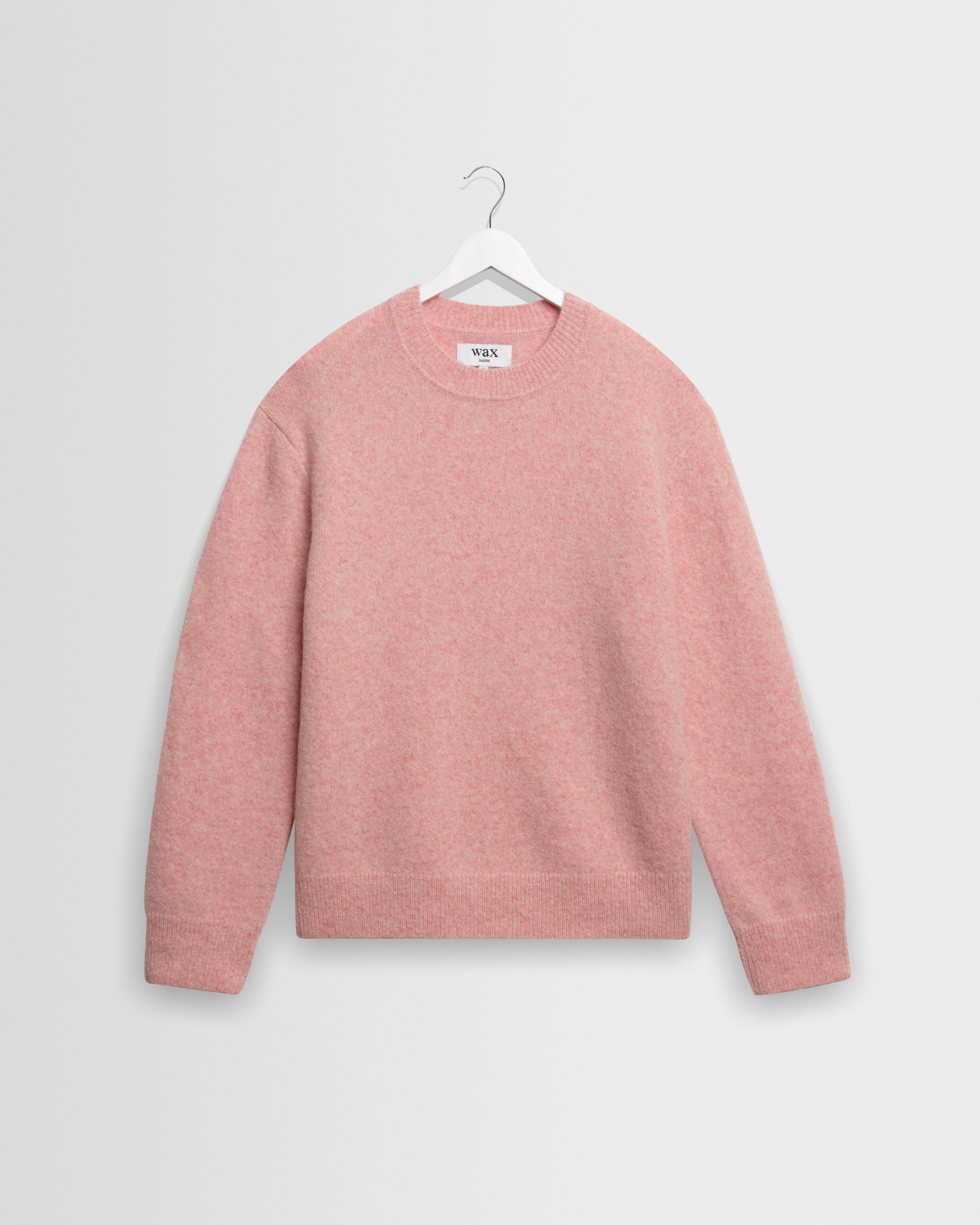 Wilde - Pale Pink Fluffy Wool Crewneck - 1