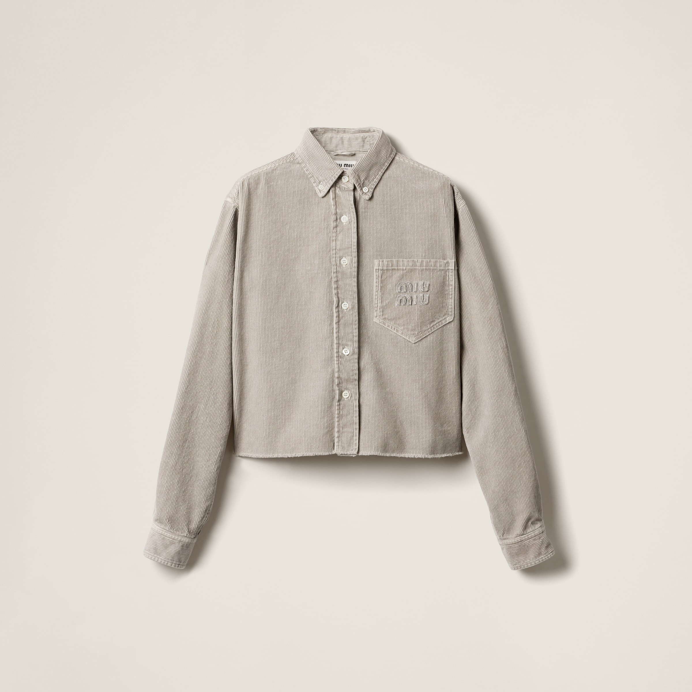 Garment-dyed corduroy shirt - 1
