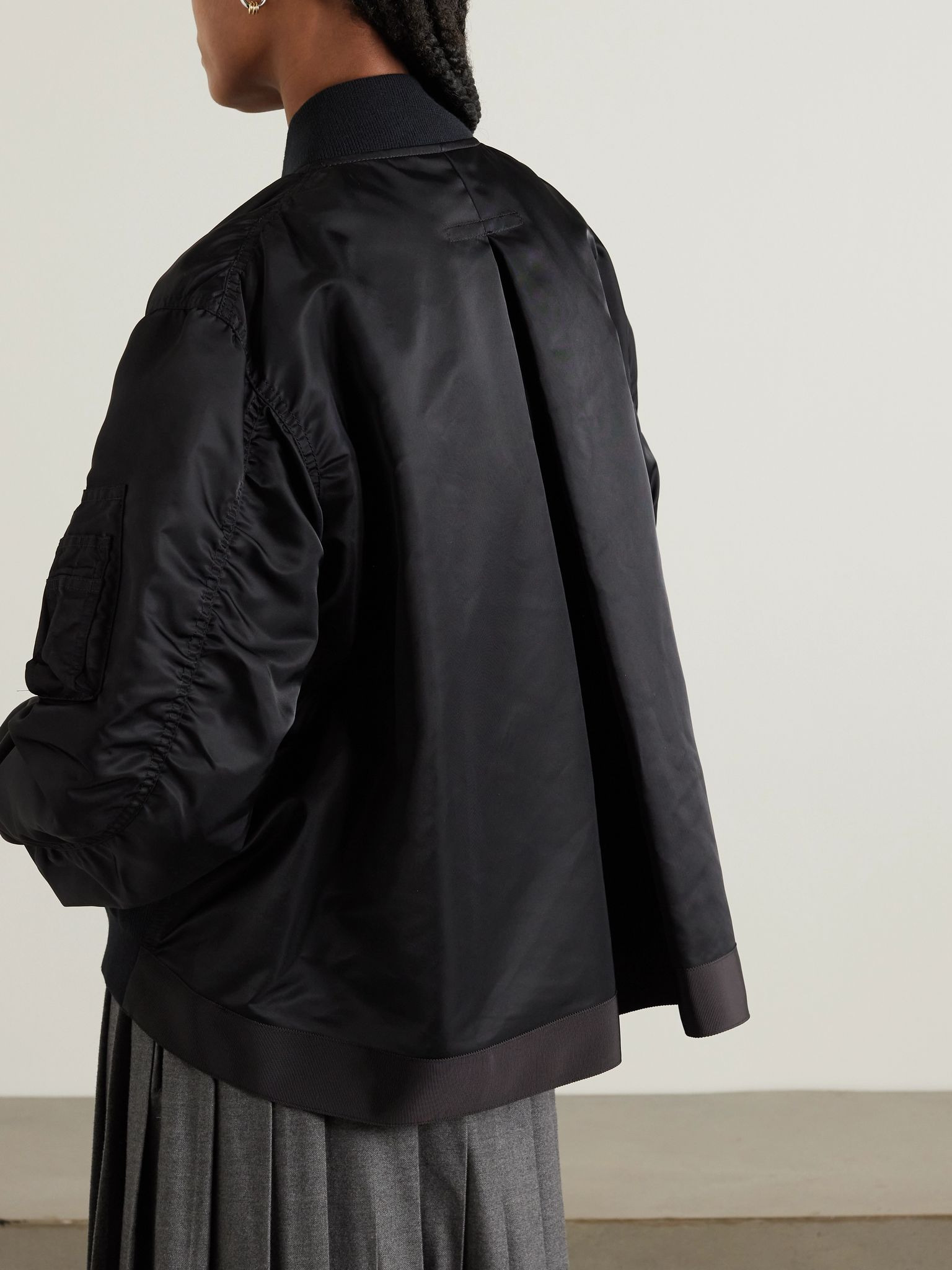 MA-1 shell bomber jacket Black - 4