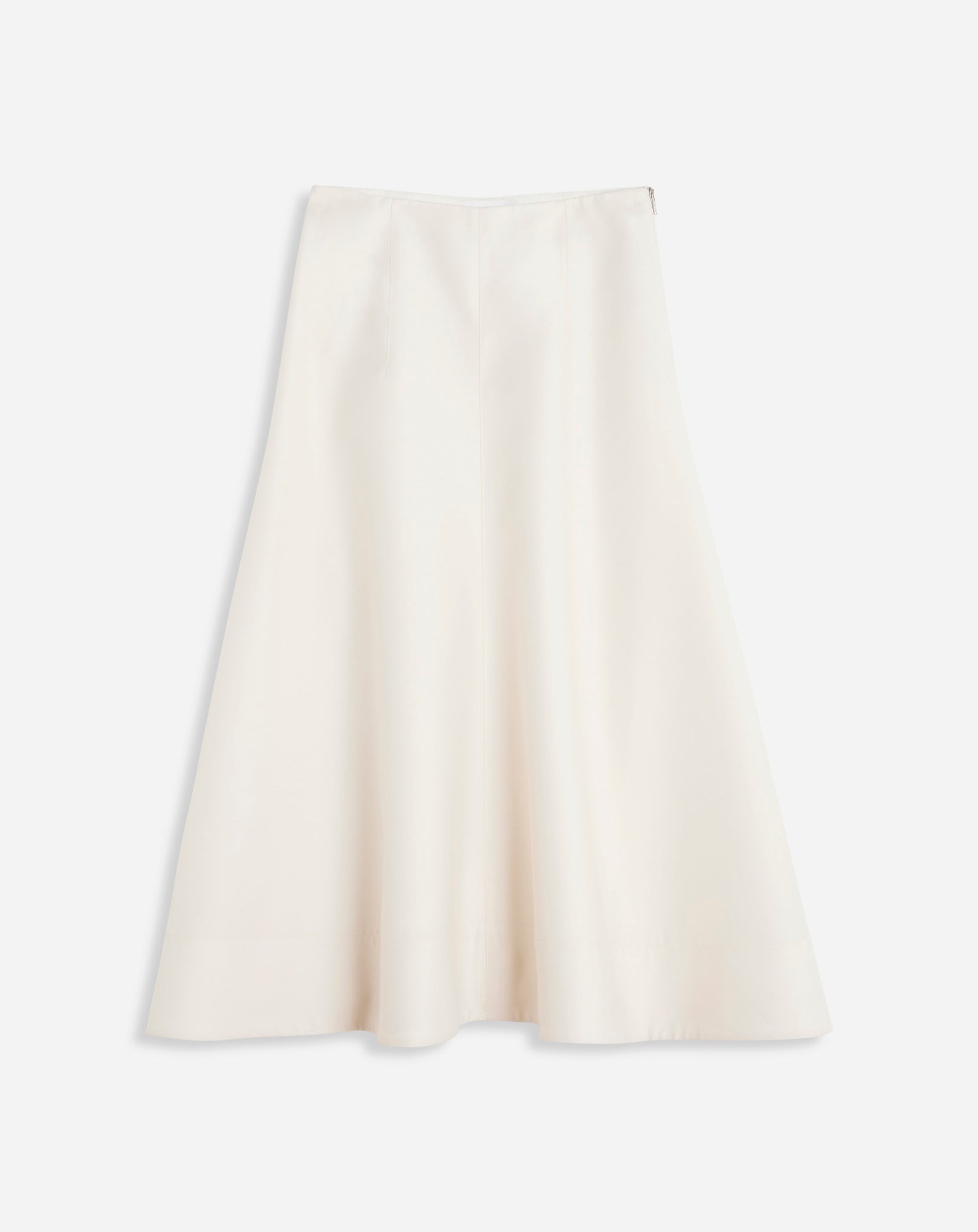 FLARE MAXI SKIRT IN WOOL AND SILK - 1