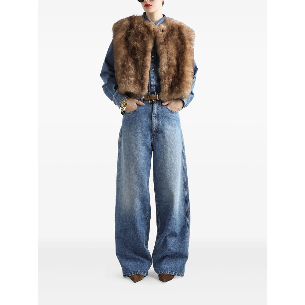Dolce & Gabbana Blue Denim - Wide-Leg Jeans Women - 3