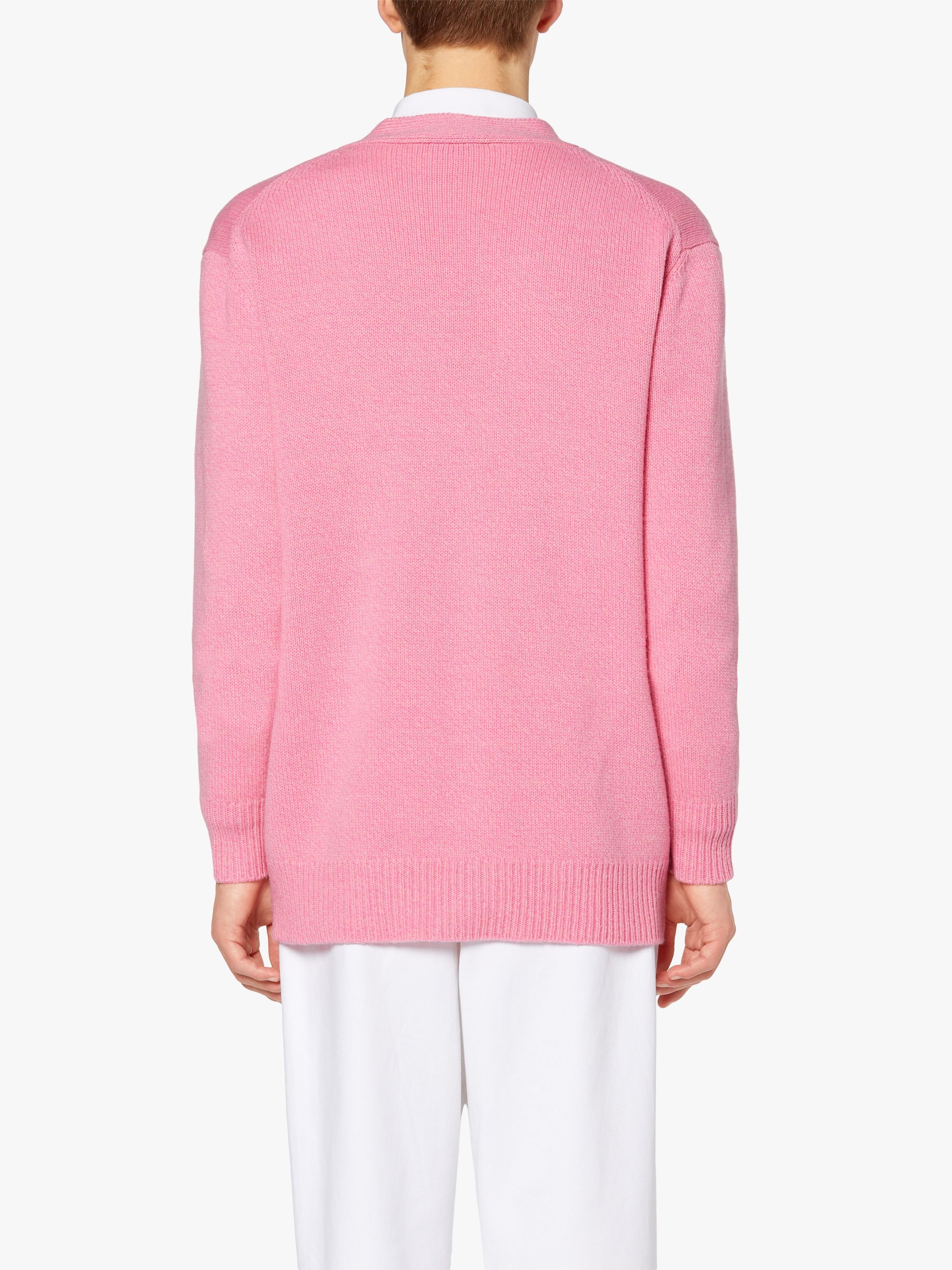 STOCKHOLM PINK MERINO WOOL & CASHMERE CARDIGAN | GKF-300 - 4