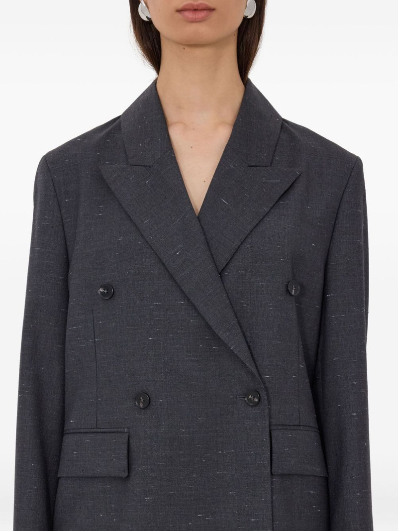 Norma double-breasted peak-lapels blazer 5