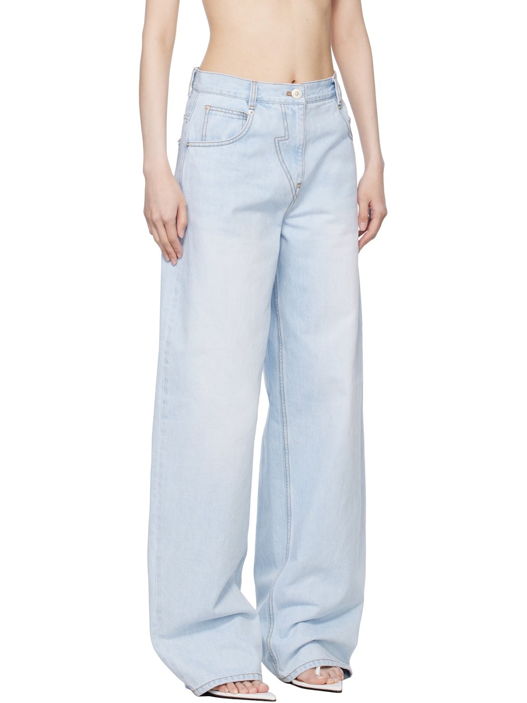 Blue Zero Straight Jeans - 2
