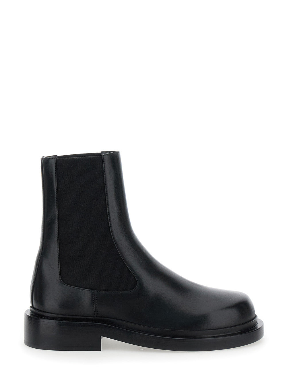 Jil Sander Women Black Boots With Elastic Side Pannels In Leather Woman - 1