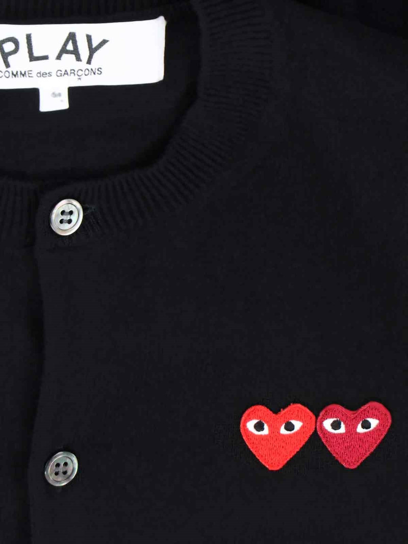 Comme des Garçons PLAY LOGO CARDIGAN outlook