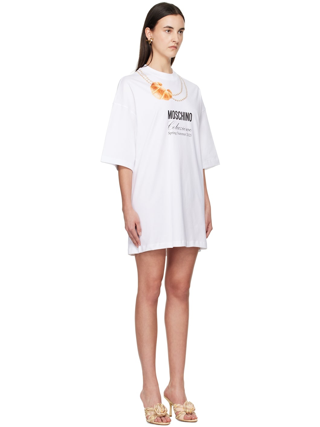 White 'Moschino' Breakfast Minidress - 2