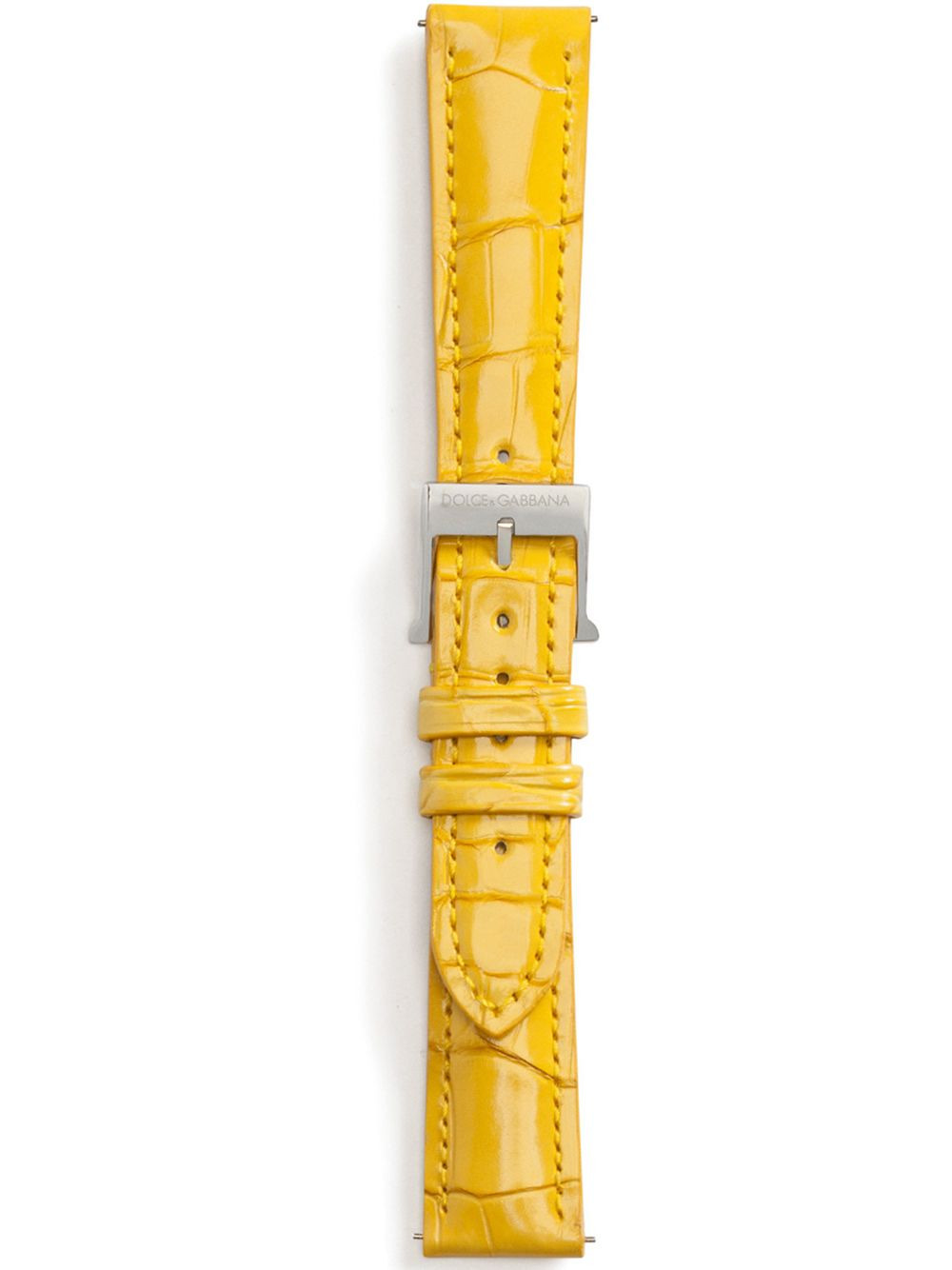 logo-embossed watch strap - 1