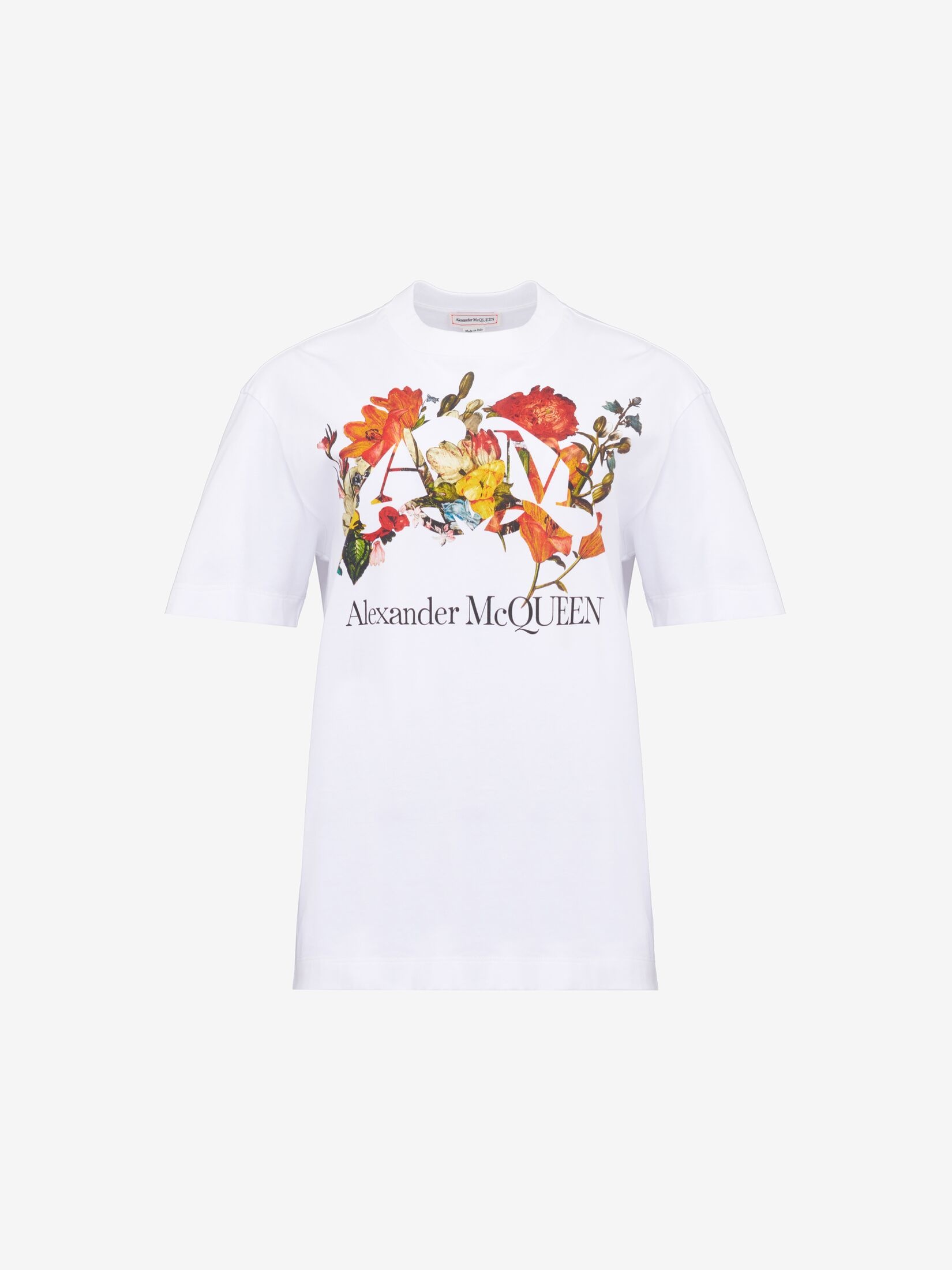 Women's Dutch Flower Logo T-shirt in White - 1